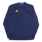 ADIDAS Mens Blue Jacket M Polyester Blend Track Top Sportswear Zip Casual