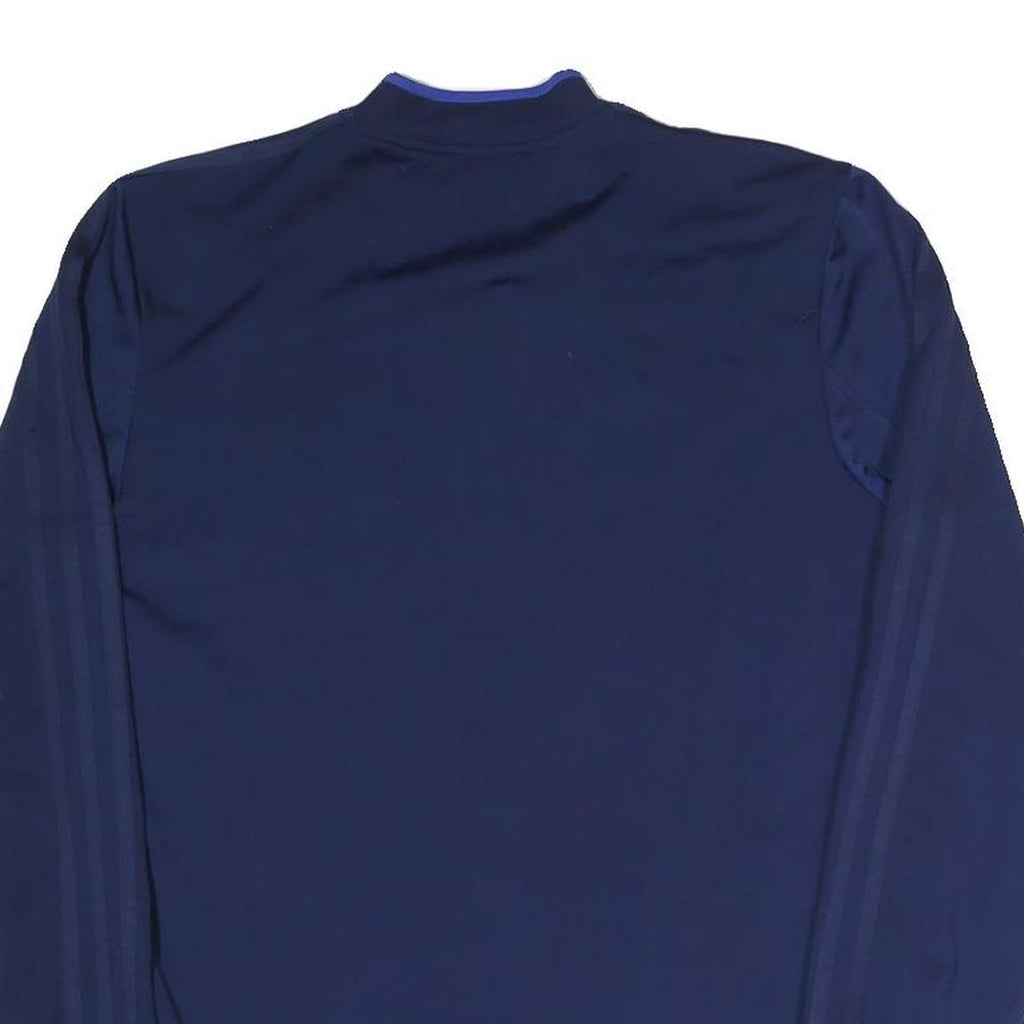 ADIDAS Mens Blue Jacket M Polyester Blend Track Top Sportswear Zip Casual