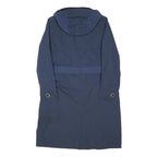TIMBERLAND Womens Blue Navy Hooded Button Jacket M Polyester Blend Double