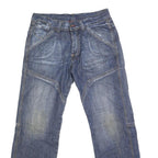 CELIO Mens Relaxed Blue Denim Jeans W36 L34 Casual Cotton Blend Zip Pockets