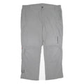 CRIVIT OUTDOOR Mens Polyamide Grey Regular Trousers W42 L28 Outdoor Zip Closure
