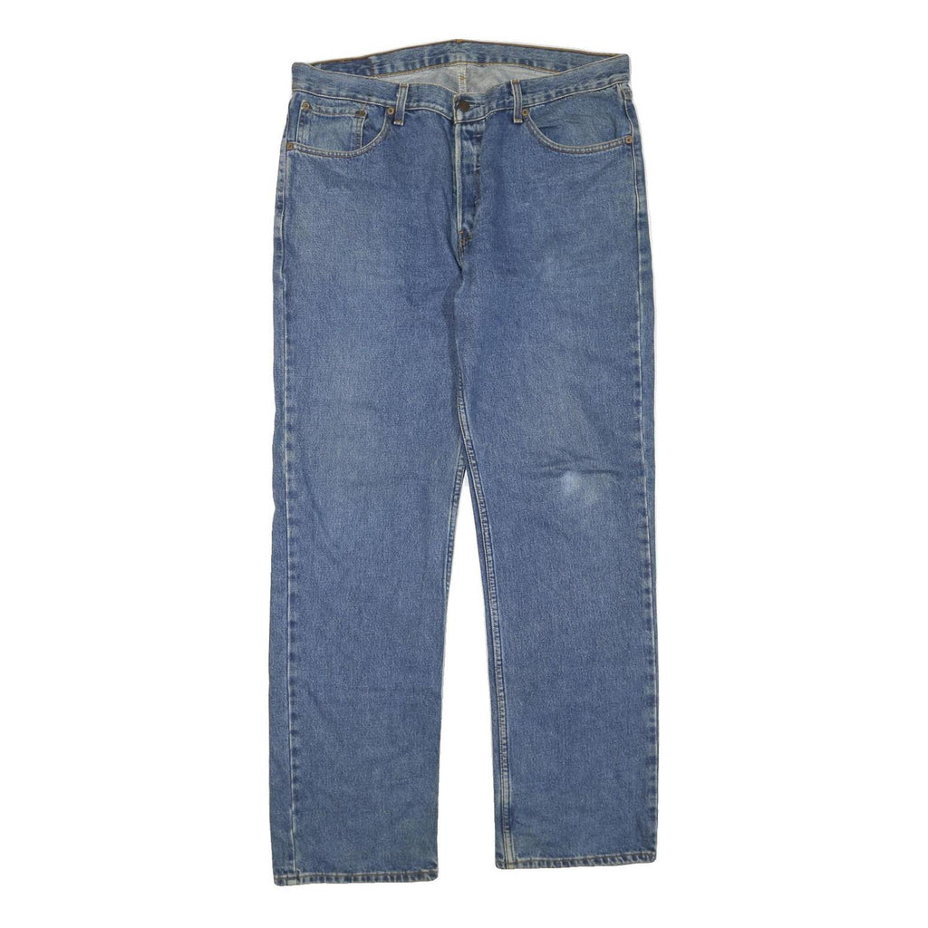 LEVI'S 582 02 Mens Regular Blue Denim Light W38 L34 Classic Zip Jeans