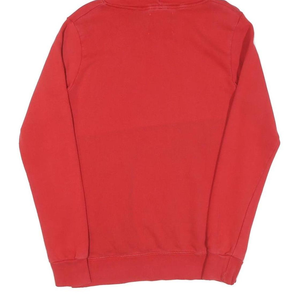 Mens Red Pyrex Pullover Hoodie XS Cotton Casual Streetwear Sweatshirt