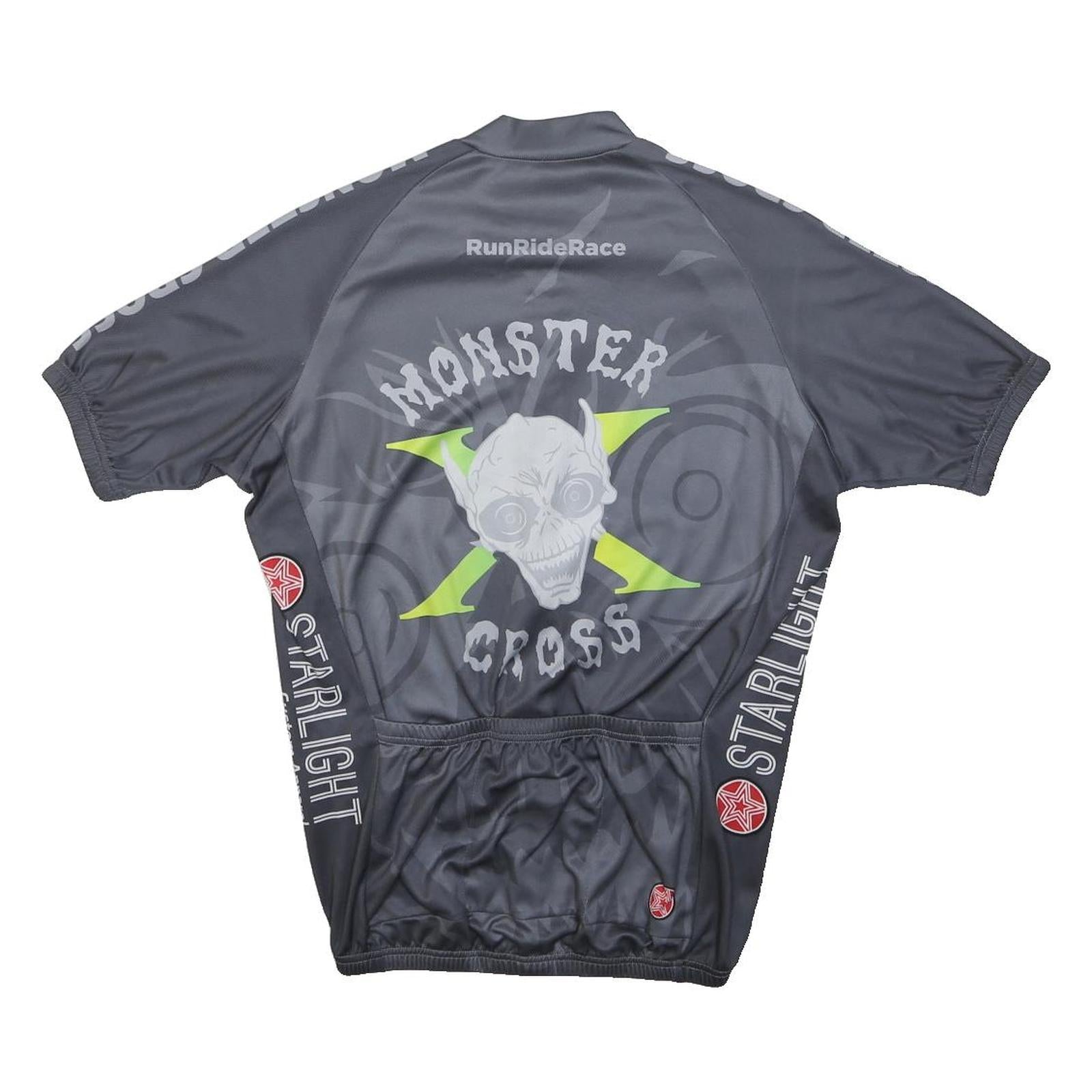 STARLIGHT Boys Black Monster Cross Graphic T-Shirt M Short Sleeve Round Neck