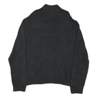 CHAPS Mens Black White & Blue Patterned Pullover Jumper Crew Neck Basic Knit 3XL