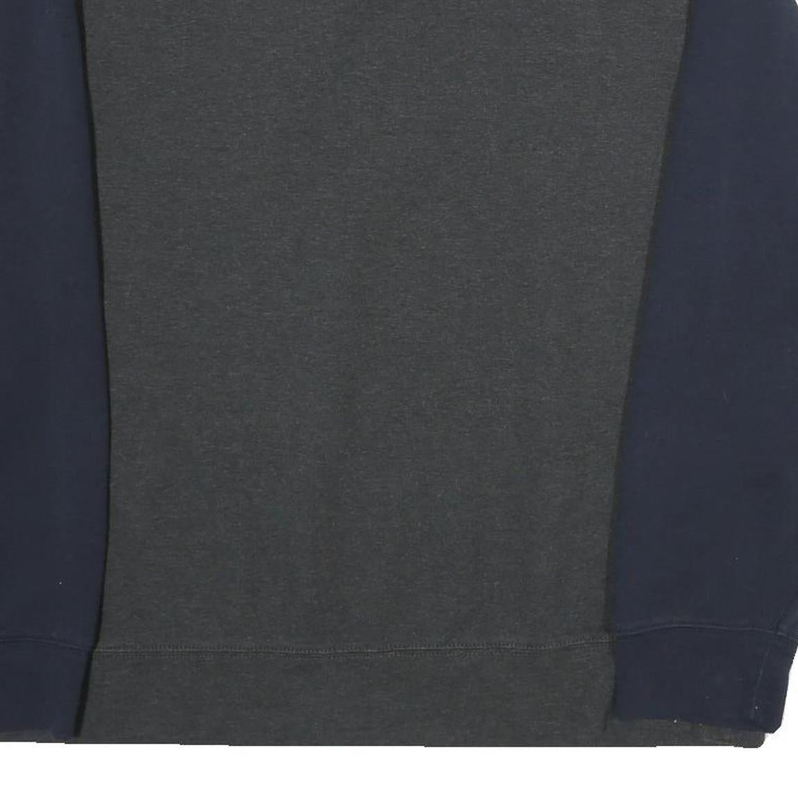 TOMMY HILFIGER Mens Black & Navy Half Zip Sweatshirt XL Long Sleeve Casual