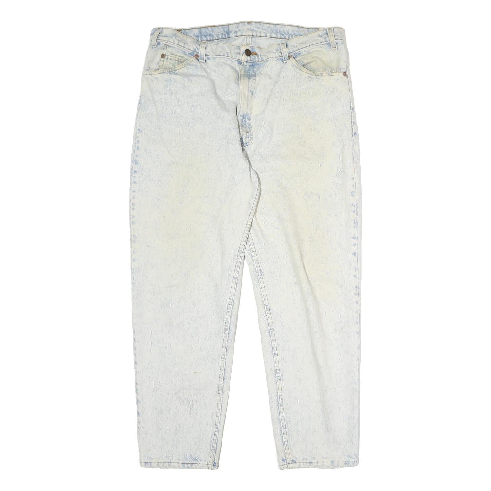 LEVI'S 501 Mens Jeans Blue Regular Straight Denim Light W40 L30 Classic Zip