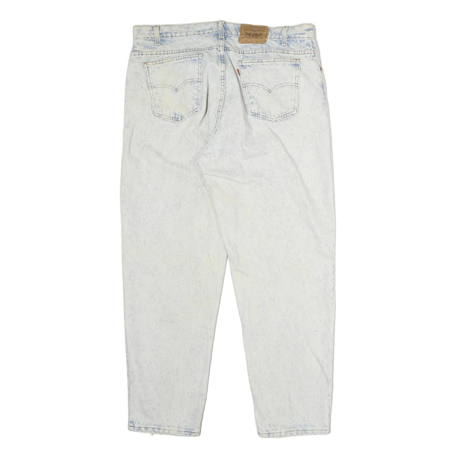 LEVI'S 501 Mens Jeans Blue Regular Straight Denim Light W40 L30 Classic Zip