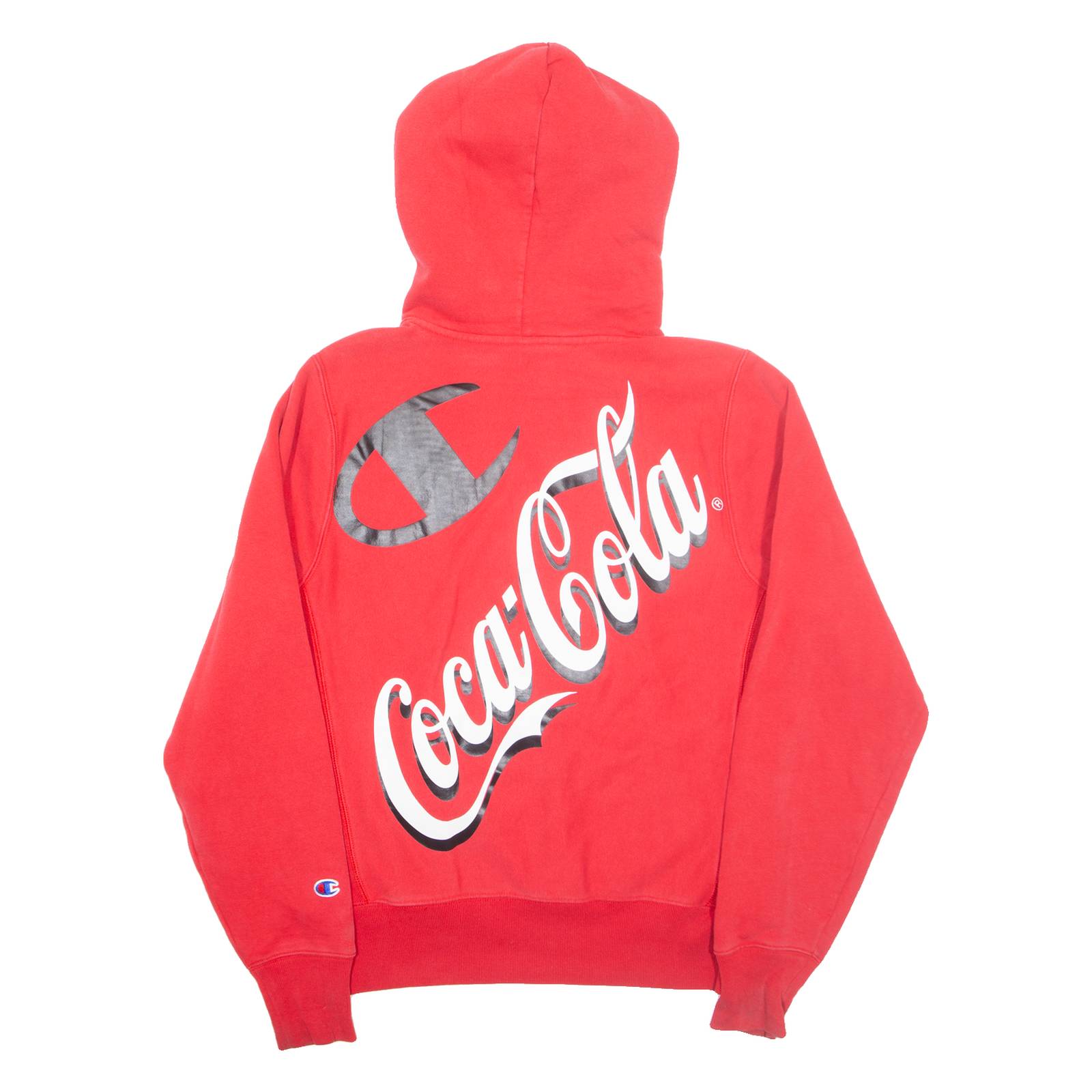 CHAMPION REVERSE WEAVE Coca-Cola Mens Red Hoodie S