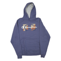 CHAMPION Mens Blue Pullover Hoodie M Cotton Blend Casual