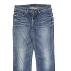 GUESS Mens Regular Fit Straight Leg Denim Blue Button W30 L30 Classic Jeans