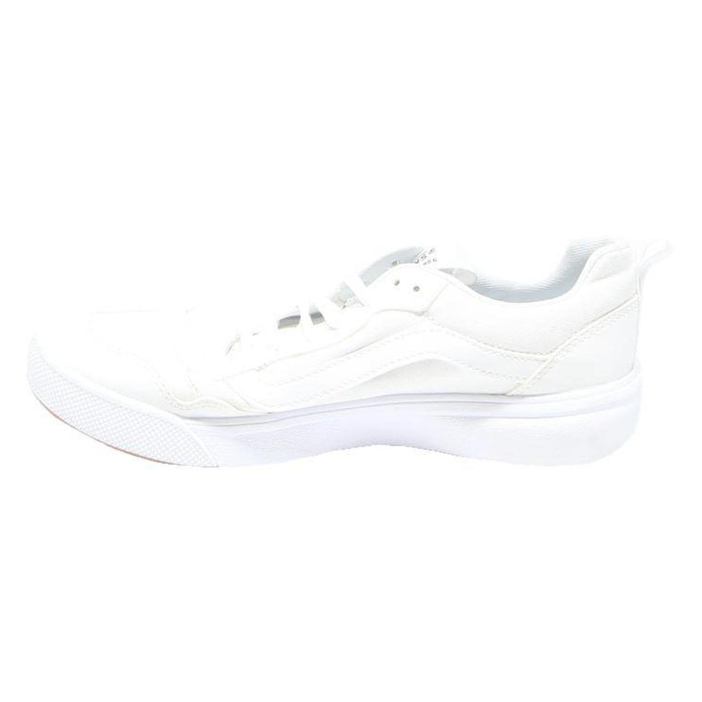 VANS Ward Womens White Leather Trainers UK 6 Classic Comfortable Casual