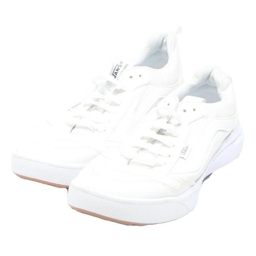 VANS Ward Womens White Leather Trainers UK 6 Classic Comfortable Casual