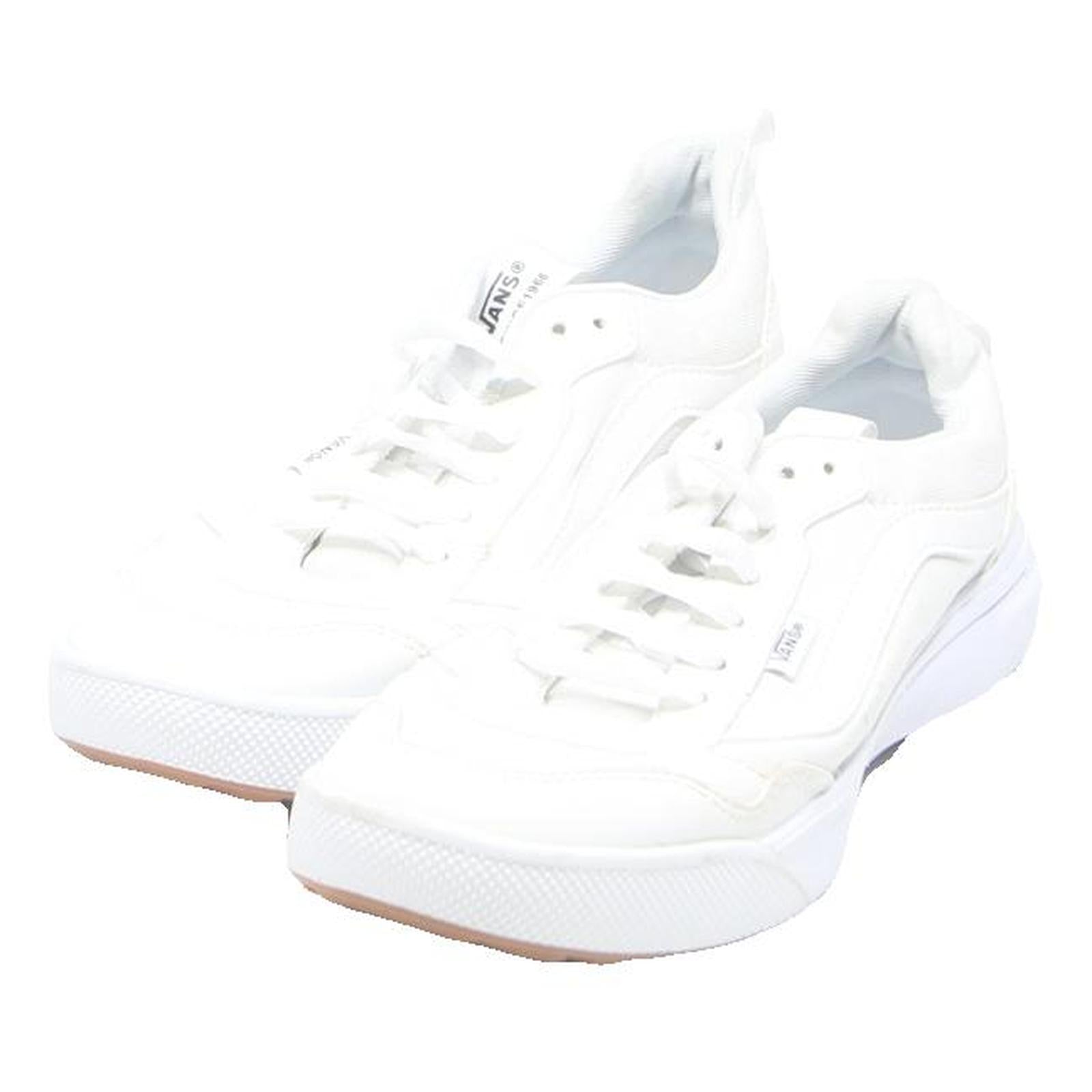VANS Ward Womens White Leather Trainers UK 6 Classic Comfortable Casual