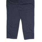 TEDDY'S JEANS Mens Cotton Blend Regular Navy Blue Trousers W34 L36 Classic Zip