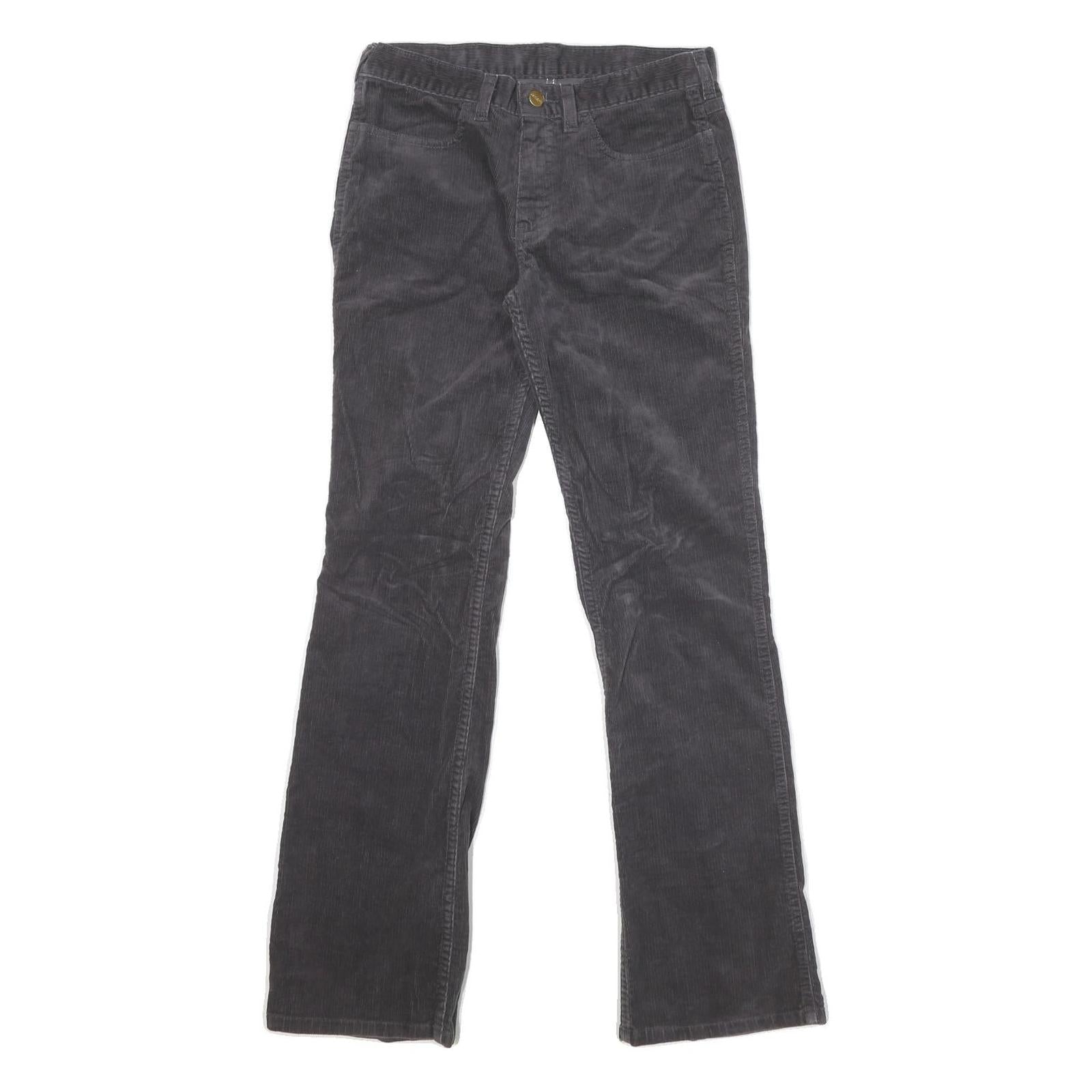 CARHARTT Mens Cotton Blend Black Regular Straight Trousers W28 L31 Durable