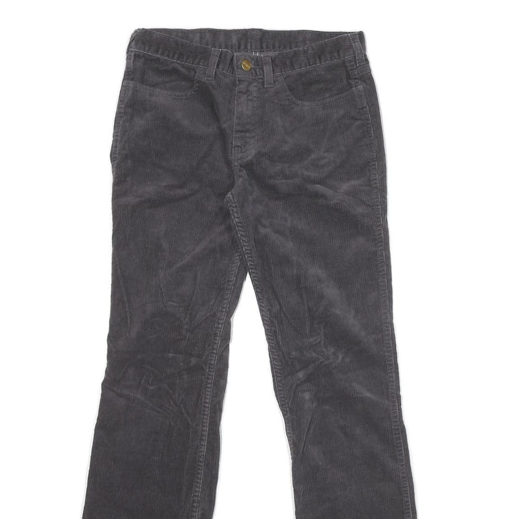 CARHARTT Mens Cotton Blend Black Regular Straight Trousers W28 L31 Durable