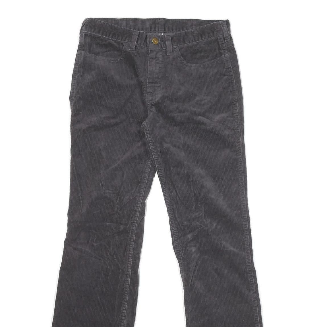 CARHARTT Mens Cotton Blend Black Regular Straight Trousers W28 L31 Durable