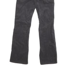 CARHARTT Mens Cotton Blend Black Regular Straight Trousers W28 L31 Durable