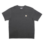 CARHARTT Mens Grey Pocket T-Shirt L Short Sleeve Crew Neck Cotton Blend