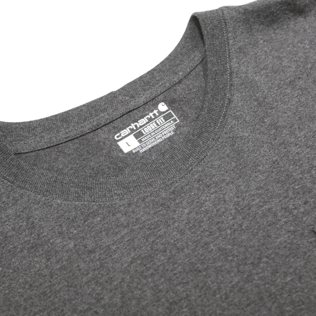 CARHARTT Mens Grey Pocket T-Shirt L Short Sleeve Crew Neck Cotton Blend