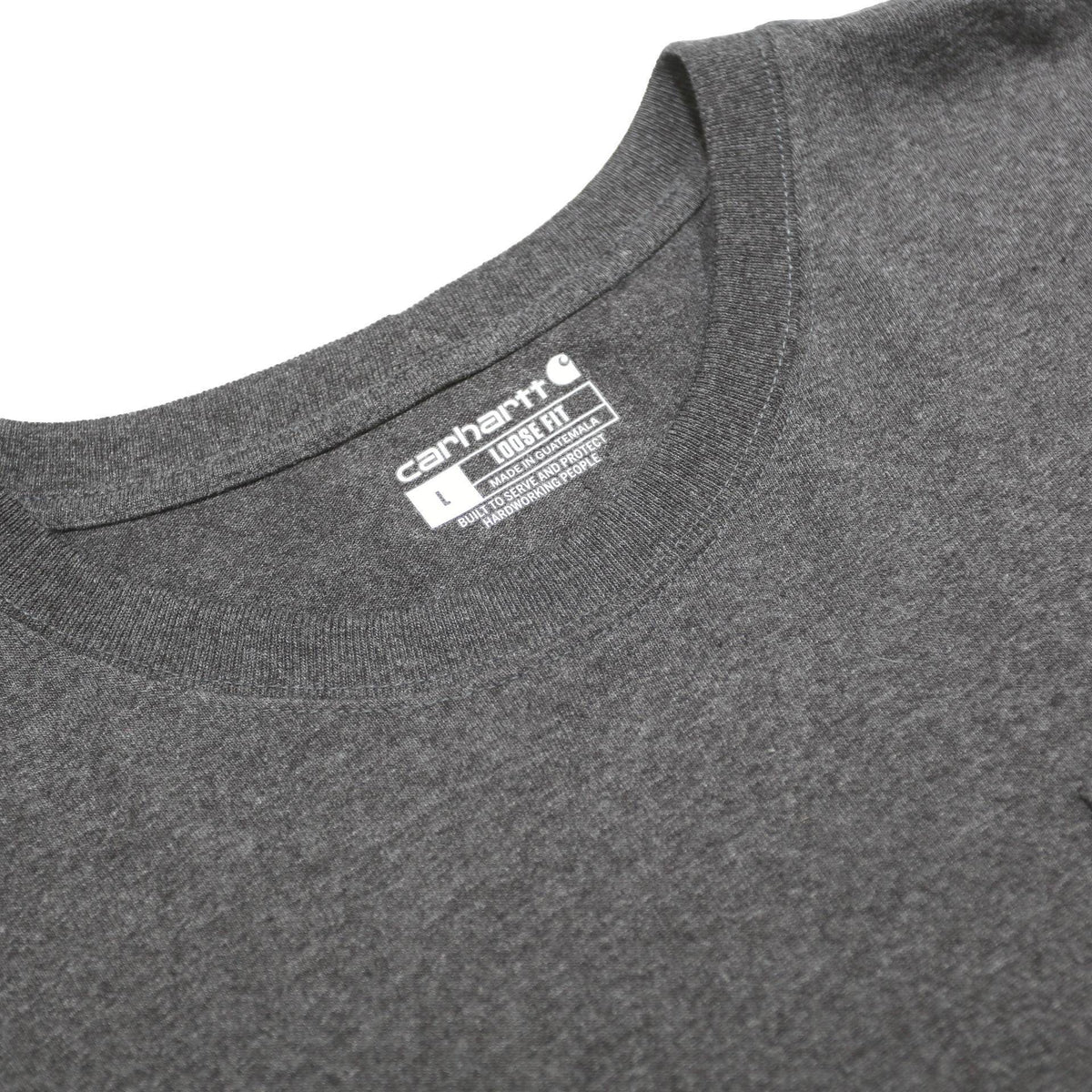 CARHARTT Mens Grey Pocket T-Shirt L Short Sleeve Crew Neck Cotton Blend