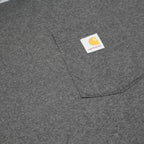 CARHARTT Mens Grey Pocket T-Shirt L Short Sleeve Crew Neck Cotton Blend