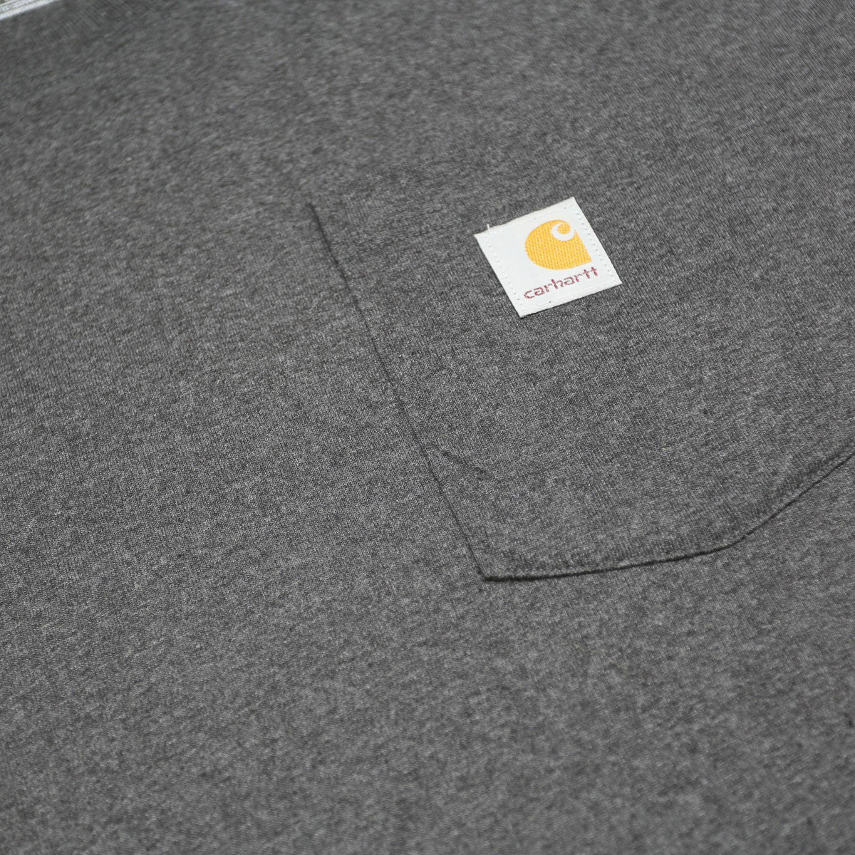 CARHARTT Mens Grey Pocket T-Shirt L Short Sleeve Crew Neck Cotton Blend