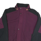 PACIFIC Mens Purple & Black Zip Polyester Jacket L Casual Outdoor Wear