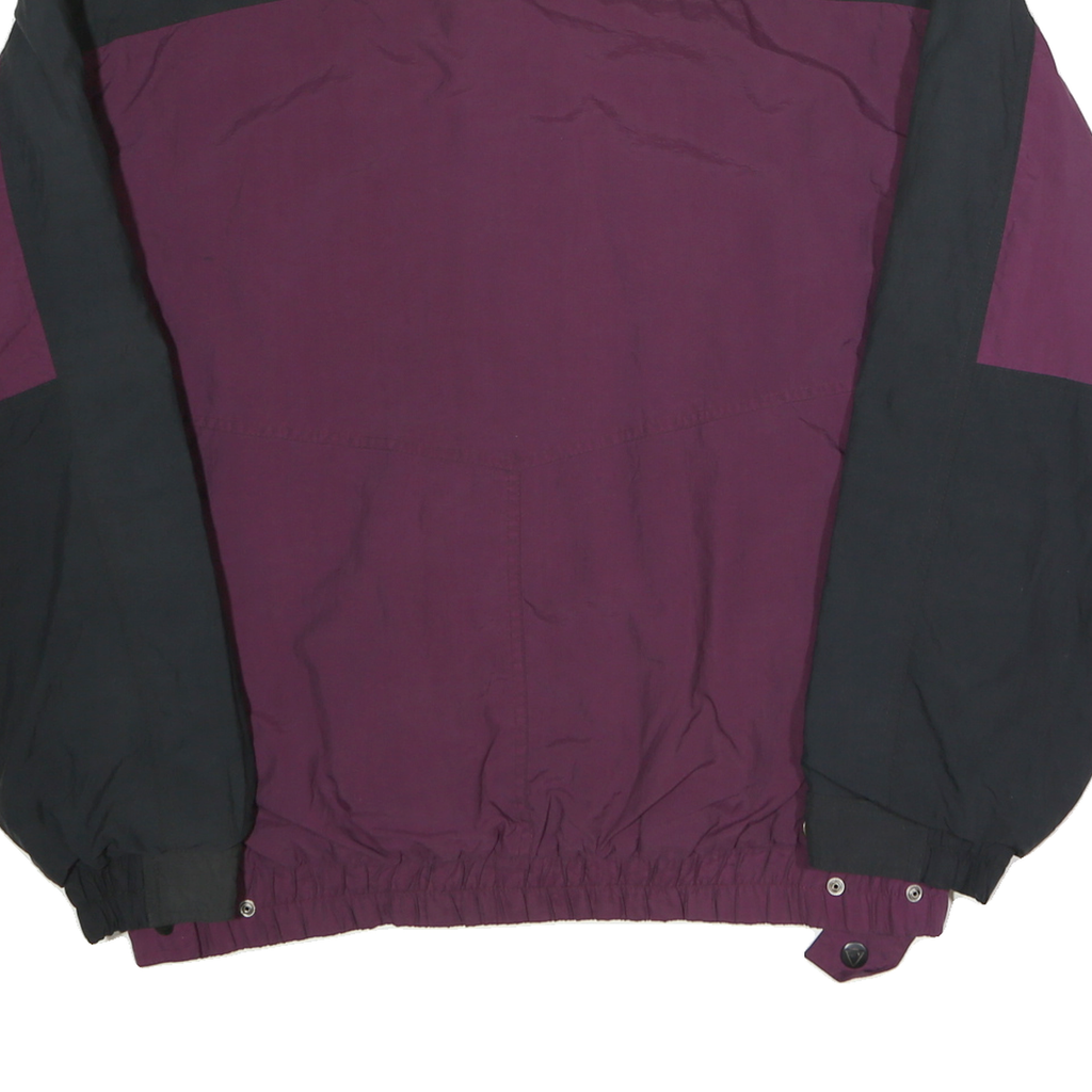 PACIFIC Mens Purple & Black Zip Polyester Jacket L Casual Outdoor Wear