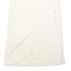 J GALT Womens White Cargo Midi Cotton Blend Skirt S Utility Style Pockets