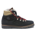 AMMANN Leather Mens Ankle Boots Black Beige UK 8 Lace Up Winter Casual