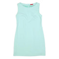 HUGO BOSS Womens Pale Green Sleeveless Shift Plain Midi Dress UK 10 Elegant