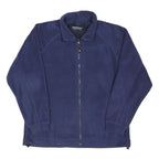 REGATTA Mens Blue Jacket L Polyester Blend Plain Zip Outdoor Casual