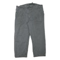 FISCHER PECHEUR Mens Cotton Blend Grey Relaxed Trousers W38 L26 Button Closure