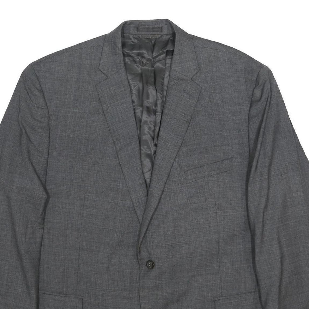 LAUREN RALPH LAUREN Mens Grey Wool Blazer Jacket XL Classic Tailored Button