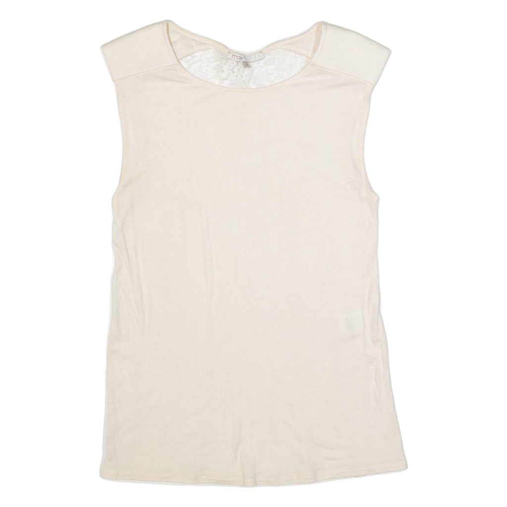 MAJE Womens Top Beige Sleeveless S