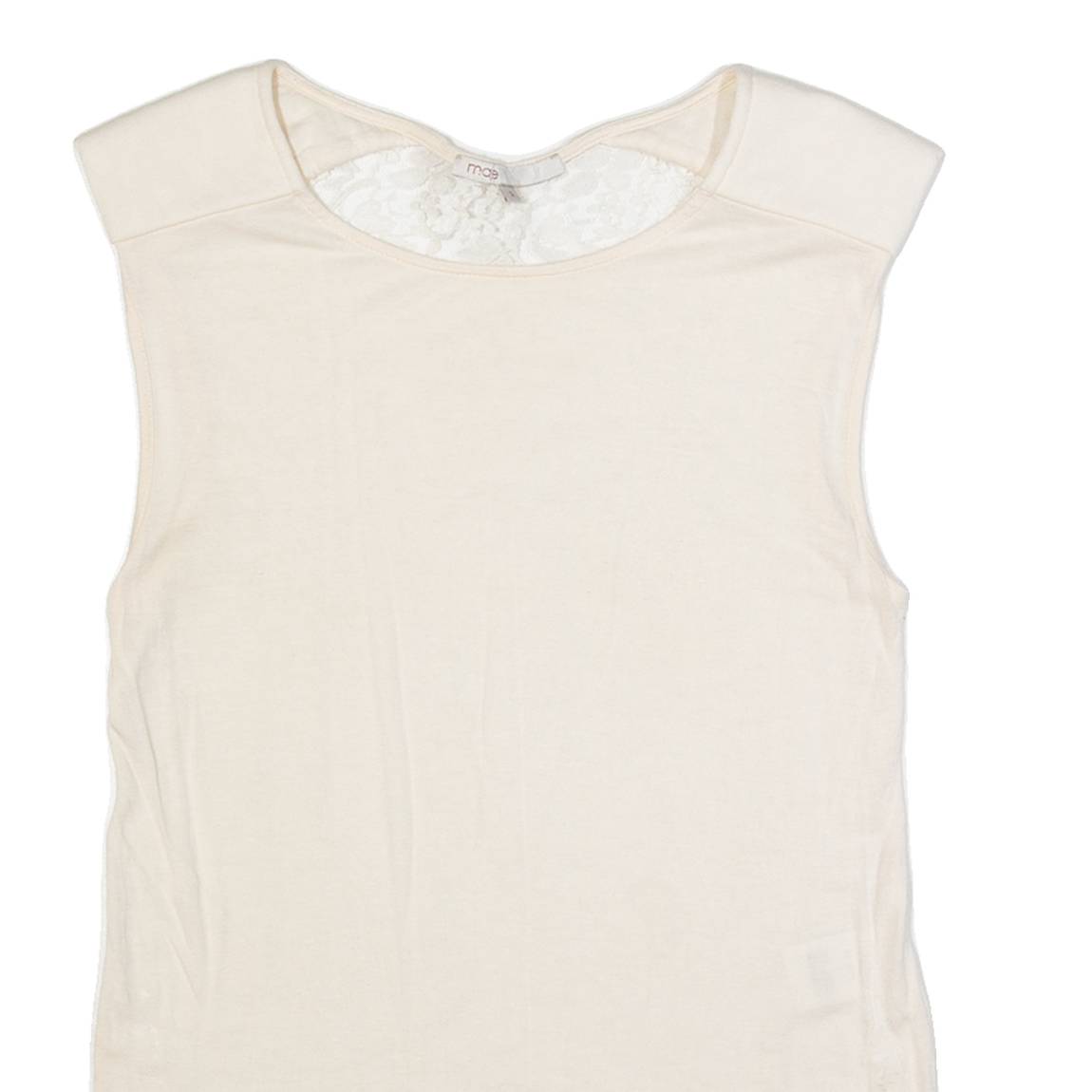 MAJE Womens Top Beige Sleeveless S