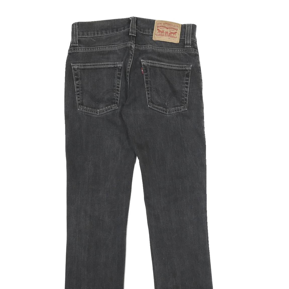 LEVI'S 511 Mens Jeans Black Slim Skinny Denim Medium W31 L34 Stylish Zip