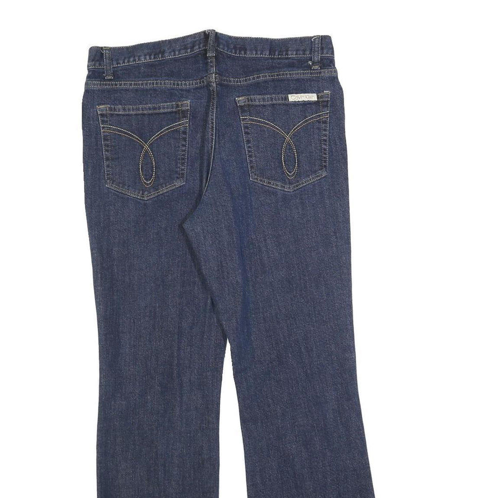 CALVIN KLEIN JEANS Womens Blue Regular Flared Denim Medium W32 L30 Classic