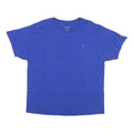 CHAMPION Mens Blue Classic T-Shirt L Short Sleeve Crew Neck Cotton Blend