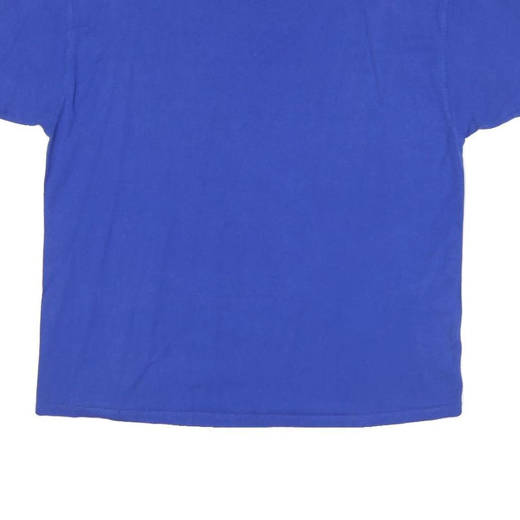CHAMPION Mens Blue Classic T-Shirt L Short Sleeve Crew Neck Cotton Blend