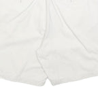 CHAPS Mens White Casual Cotton Blend Shorts M W34 Plain Summer Wear