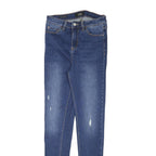 DIESEL Womens Slim Blue Denim Skinny Jeans Cotton Blend W25 L28 Stylish Zip