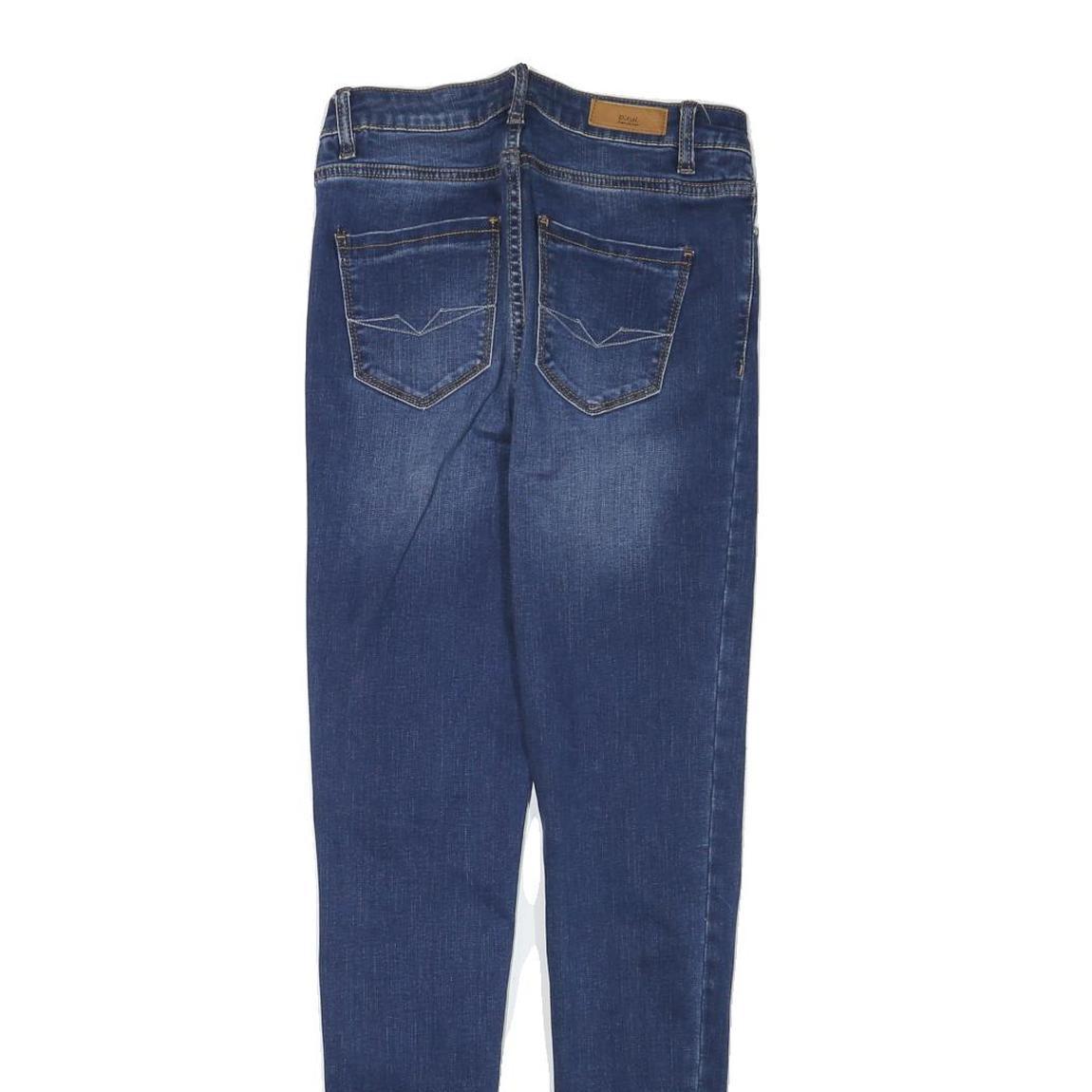 DIESEL Womens Slim Blue Denim Skinny Jeans Cotton Blend W25 L28 Stylish Zip