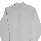 CARHARTT Mens White Cotton Blend Workwear Shirt L Long Sleeve Button Pockets