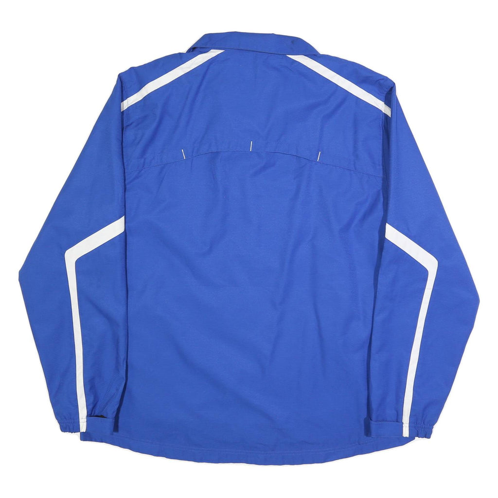 ADIDAS Mens Blue Jacket XL Polyester Plain Sports Full Zip Lightweight