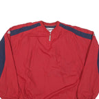 MAJESTIC Mens Red & Navy Baseball Jersey Style Jacket 2XL Polyester Blend Sports
