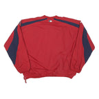 MAJESTIC Mens Red & Navy Baseball Jersey Style Jacket 2XL Polyester Blend Sports