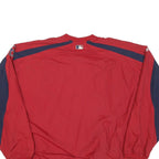 MAJESTIC Mens Red & Navy Baseball Jersey Style Jacket 2XL Polyester Blend Sports